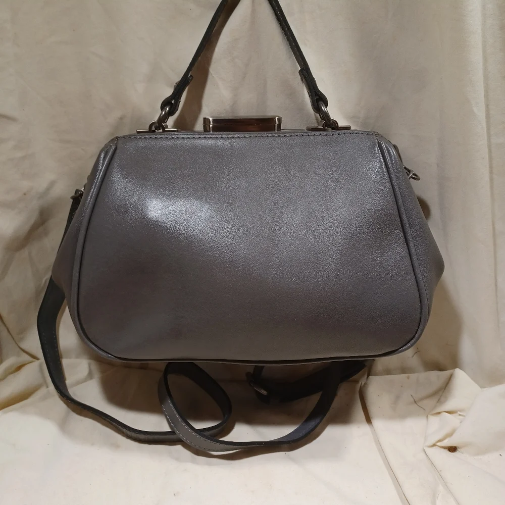 Patricia Nash All Leather Satchel Or Shoulder Bag - Picture 8 of 10
